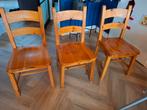 Houten stoelen (3 stuks), Ophalen, Gebruikt, Bruin, Drie