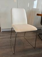 4 Witte Eetkamerstoelen - kunstleer, Ophalen, Gebruikt, Wit, Vier