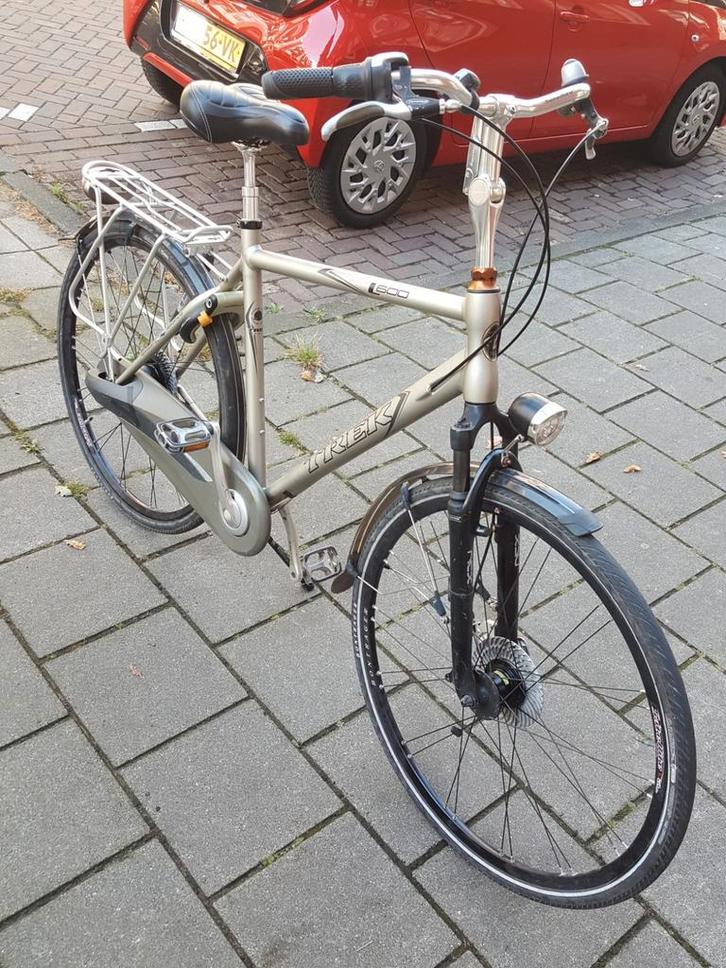 Herenfiets Trek, Fietsen en Brommers, Fietsen | Heren | Herenfietsen, Gebruikt, Overige merken, 53 tot 57 cm, Versnellingen, Ophalen