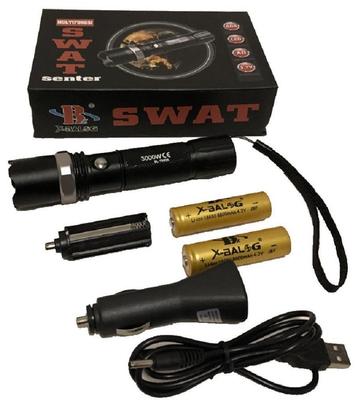 Cree Led zaklamp 2 accu's.  Zeer degelijke compact beschikbaar voor biedingen