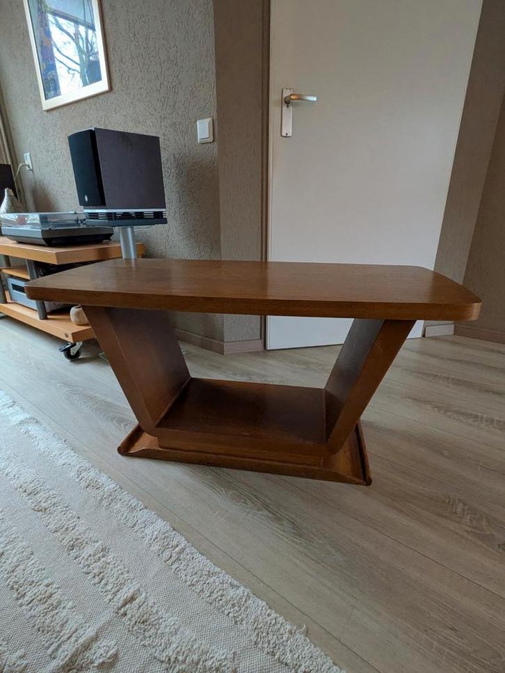 Vintage salontafel jaren 60 – retro V-frame, Huis en Inrichting, Tafels | Salontafels, Gebruikt, Minder dan 50 cm, 50 tot 100 cm