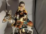 Capodimonte Beeld - Vrouw op Ezel, Antiek en Kunst, Ophalen of Verzenden