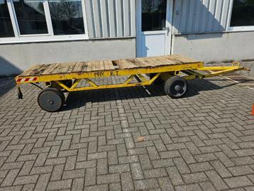 Zwaarlast kar trailer platte wagen V&M AH01 beschikbaar voor biedingen