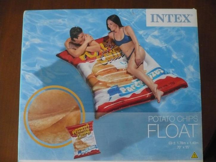 Opblaas-vlot INTEX Patato Chips Float 1.78 X 1.40 nog nieuw., Hobby en Vrije tijd, Overige Hobby en Vrije tijd, Nieuw, Ophalen of Verzenden