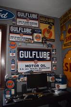 ruilen automobile motorkap emaillebord olie blik, Ophalen of Verzenden, Gebruikt, Reclamebord