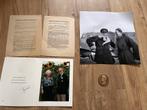 Prins Bernhard Collectie: Bulletin, Handtekening, Munt, foto, Postzegels en Munten, Munten | Nederland, Ophalen of Verzenden, Koningin Juliana