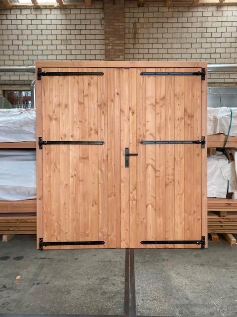 Douglas dubbele dicht deur 176x203cm incl beslag, Doe-het-zelf en Verbouw, Deuren en Horren, Nieuw, Buitendeur, 200 tot 215 cm