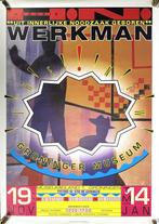 Affiche Hendrik Werkman Groninger Museum, 1995, Ophalen of Verzenden, Zo goed als nieuw, Schilder- en Tekenkunst