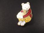 Rupert, the Bear ( Bruintje Beer ) zittend, emaille speld, Verzamelen, Verzenden, Gebruikt, Overige onderwerpen