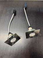 2 nieuwe dimbare spots 6w 2700k echt RVS, Ophalen of Verzenden, Zo goed als nieuw, Metaal of Aluminium, Led