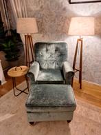 Fauteuil Anna, met hocker van meubelmaker Gorissen, Huis en Inrichting, Ophalen, Zo goed als nieuw, 75 tot 100 cm, Stof