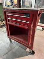 Verrijdbare lastafel met lades en opbergvak, Ophalen, Gebruikt, 120 tot 170 cm