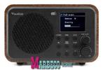 DAB+ radio, Portable DAB FM radio, ingebouwde accu, bruin