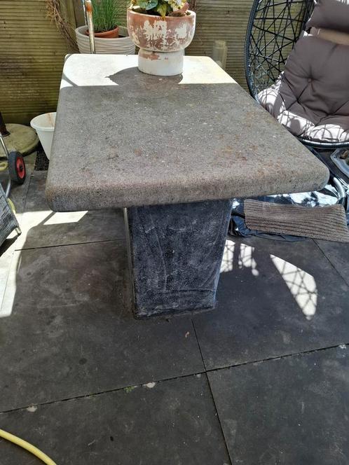 Zwaar betonnen tuinset / tuintafel, Tuin en Terras, Tuinsets en Loungesets, Gebruikt, Overige materialen, Ophalen