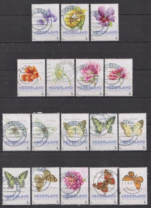 7 Bloemen en 10 Vlinders Janneke Brinkman O. ADV. no.13 R., Postzegels en Munten, Postzegels | Nederland, Gestempeld, Na 1940