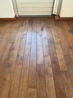 Massief eiken houten vloer, Doe-het-zelf en Verbouw, Vloerdelen en Plavuizen, Ophalen, Gebruikt, 50 tot 150 cm, Vloerdelen of -planken