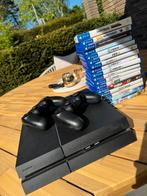 PlayStation 4 met controllers en 17 spelletjes, Spelcomputers en Games, Spelcomputers | Sony PlayStation 4, Ophalen, Zo goed als nieuw