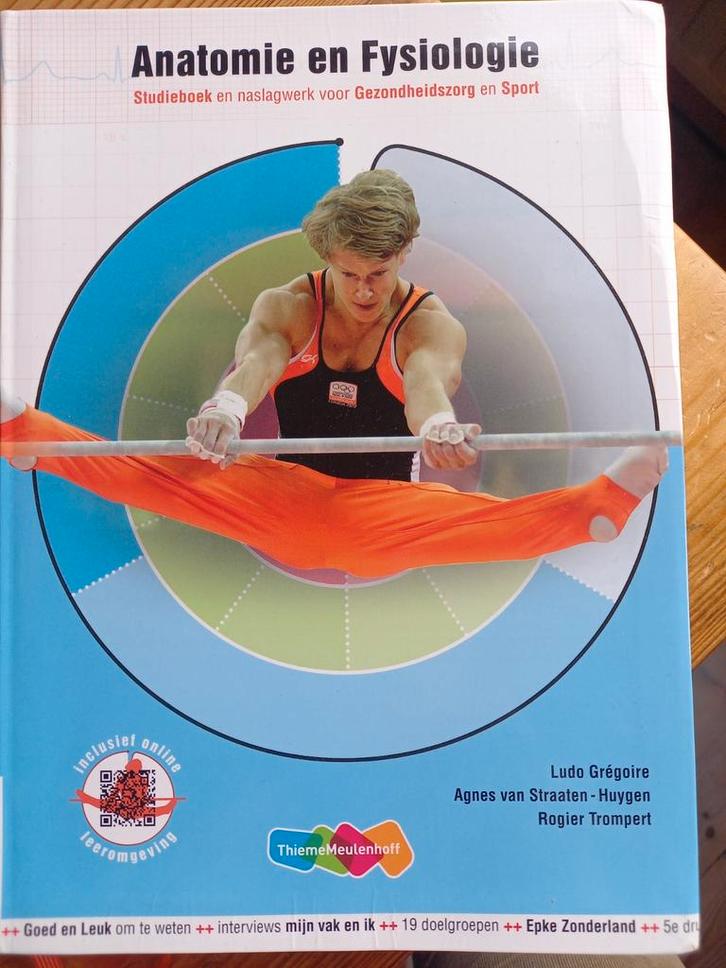 Anatomie en fysiologie - 5e druk inclusief Online, Boeken, Schoolboeken, Zo goed als nieuw, Nederlands, Overige niveaus, Ophalen of Verzenden