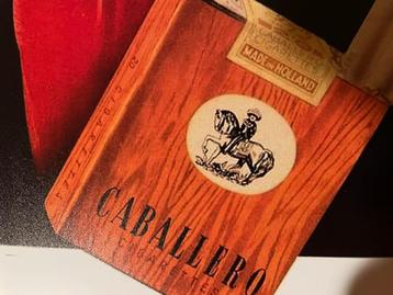 Reclamebord Caballero Cigarettes 20x30 beschikbaar voor biedingen