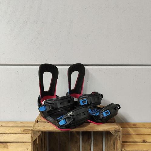 SWITCHBACK HALLDOR PRO ZWART ROZE SNOWBOARD BINDING MAAT M, Sport en Fitness, Snowboarden, Gebruikt, Board, Ophalen of Verzenden