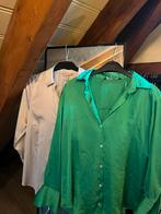 Blousjes groen en champagne, Kleding | Dames, Blouses en Tunieken, Verzenden, Zo goed als nieuw, Groen