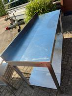 Gebruikt RVS Werkblad - 160x60 cm, Huis en Inrichting, Keuken | Keukenelementen, Ophalen, Gebruikt, 50 tot 100 cm, Minder dan 100 cm