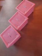 Roze bakken op wielen, Doe-het-zelf en Verbouw, Kratten en Dozen, Ophalen, Minder dan 50 cm, Minder dan 40 cm, Minder dan 35 cm