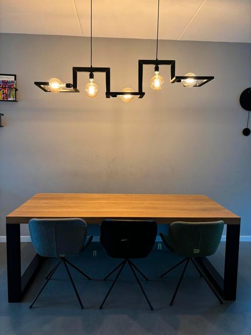 Design hanglamp industrieel, Huis en Inrichting, Lampen | Hanglampen, Zo goed als nieuw, 75 cm of meer, Ophalen