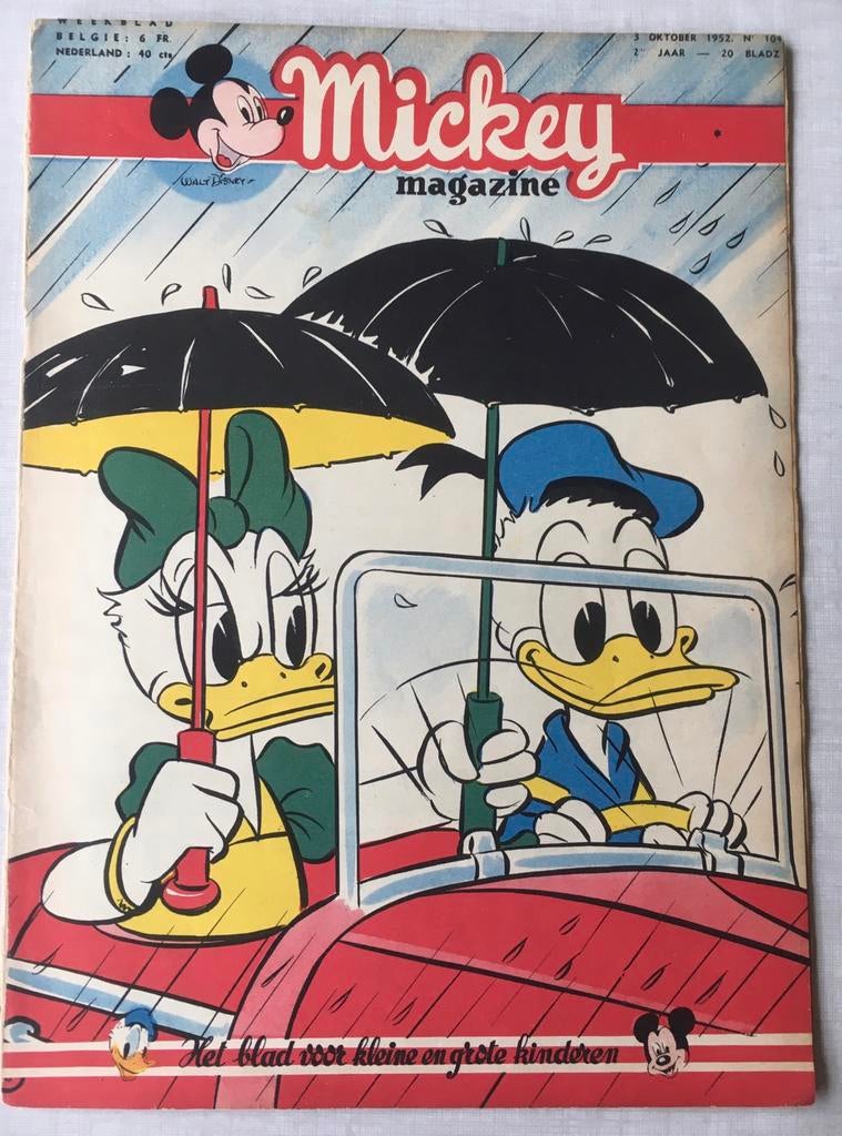 Vintage Mickey magazine, Boeken, Eén comic, Ophalen of Verzenden, Gelezen, Europa