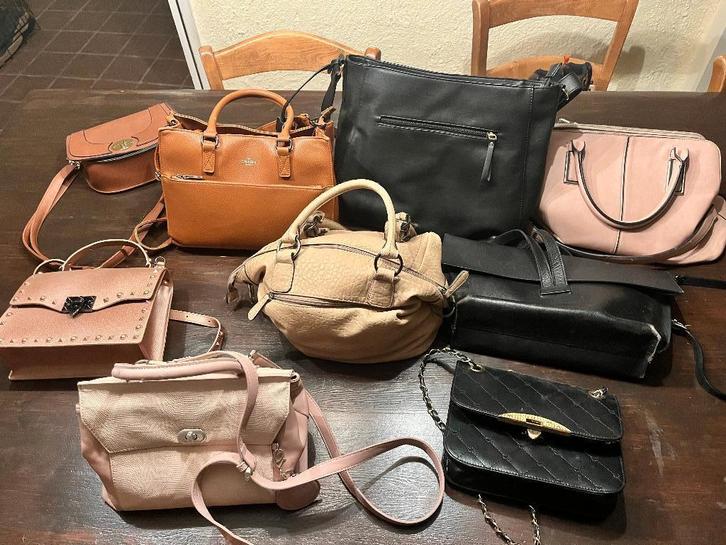 Dames handtassen, verschillende kleuren en maten, Sieraden, Tassen en Uiterlijk, Tassen | Damestassen, Zo goed als nieuw, Handtas