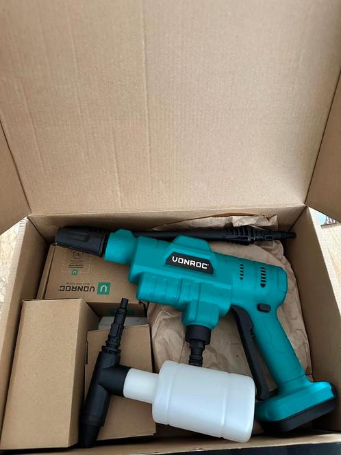 Vonroc Accu drukreiniger 20V | Incl. Accessoires - Incl. 2.0, Doe-het-zelf en Verbouw, Gereedschap | Overige machines, Nieuw, Ophalen of Verzenden