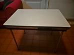 jaren 60 Formica uittrektafel, Huis en Inrichting, Tafels | Bijzettafels, Ophalen, Overige materialen, Zo goed als nieuw, 75 cm of meer