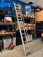 6 st. Ladders. 2x12 treeds, met beschermbeugel, Doe-het-zelf en Verbouw, Ladders en Trappen, Ophalen of Verzenden, Zo goed als nieuw