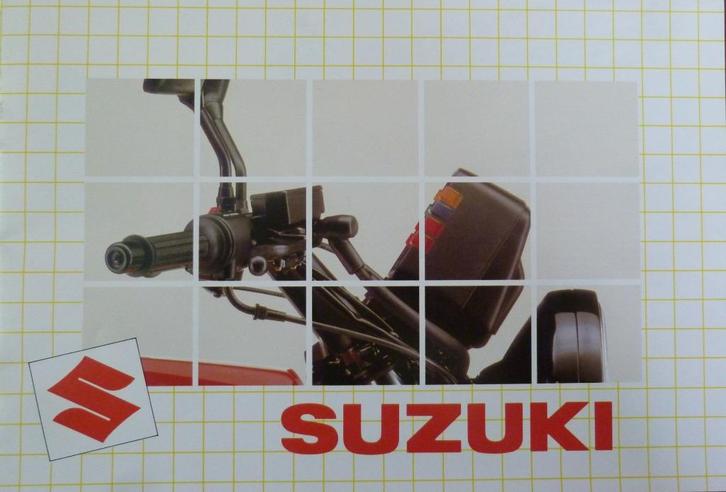 Folder SUZUKI Modellen 1984, Motoren, Handleidingen en Instructieboekjes, Suzuki, Ophalen of Verzenden