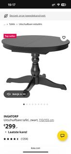 INGATORP uitschuifbare tafel, Ophalen, Rechthoekig, 50 tot 100 cm