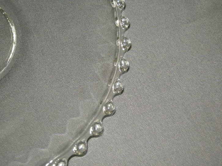 Diverse losse onderdelen met parelrand, Imperial Candlewick?, Antiek en Kunst, Antiek | Glas en Kristal, Ophalen of Verzenden