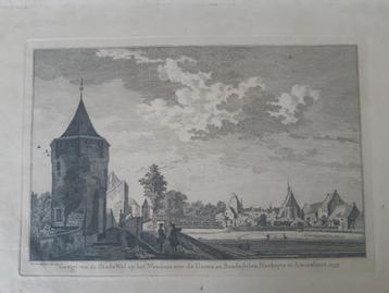 U020 / Stadswal weeshuis Bombalyde Amersfoort gravure 1759 beschikbaar voor biedingen