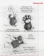 House mouse, clear stamp, kerst, Hobby en Vrije tijd, Stempelen, Ophalen of Verzenden