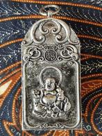 Mooie vintage Chinese hanger met Boeddha en draak 9 cm., Antiek en Kunst, Kunst | Niet-Westerse kunst, Ophalen of Verzenden
