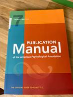 APA Publication Manual 7th Edition, Ophalen of Verzenden, Zo goed als nieuw, Overige onderwerpen