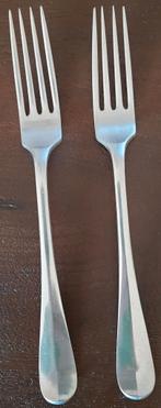 Keltum Hollands Glad verzilverd bestek 2 vorken, Antiek en Kunst, Antiek | Bestek, Ophalen of Verzenden
