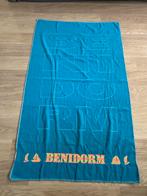 Aquablauw “Benidorm” Strandlaken, Huis en Inrichting, Badkamer | Badtextiel en Accessoires, Ophalen of Verzenden, Gebruikt, Blauw
