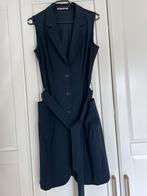 Studio anneloes long blazer gilet M donkerblauw travelstof, Maat 38/40 (M), Blauw, Ophalen of Verzenden, Zo goed als nieuw