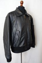 Paul Hallinger Aviator Pilot Bomber Biker Jas leer vintage, Kleding | Heren, Jassen | Winter, Bruin, Overige maten, Ophalen of Verzenden