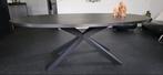 Ovale Zwarte Eettafel - 120x220cm - Direct Afhalen!, Huis en Inrichting, Tafels | Eettafels, Ophalen, Ovaal, 200 cm of meer, 100 tot 150 cm