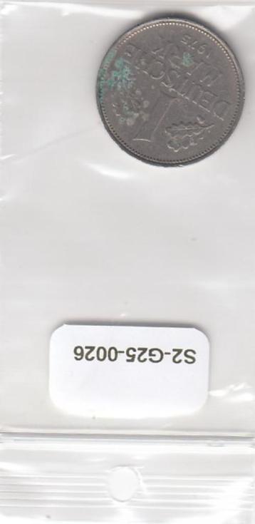 S2-G25-0026 Germany 1 Mark VF 1975 KM110 F beschikbaar voor biedingen