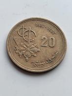 Munt Marokko 20 santimat 1987-1407, Postzegels en Munten, Munten | Afrika, Ophalen of Verzenden