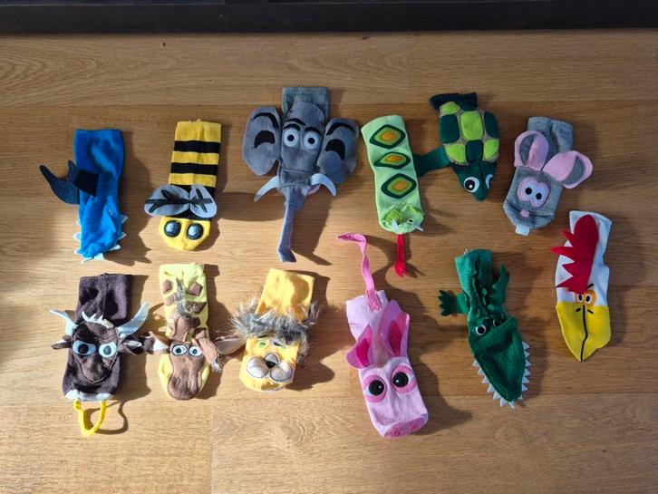 Dieren Handpoppen Set, Kinderen en Baby's, Speelgoed | Overig, Zo goed als nieuw, Jongen of Meisje, Ophalen of Verzenden