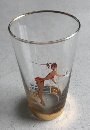 Pin-up Bierglas 50 er jaren - vintage beschikbaar voor biedingen