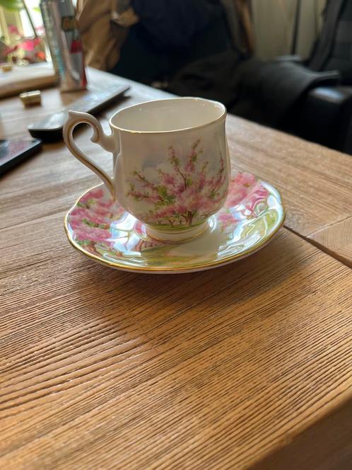Royal Albert Blossom Time Kop en Schotel, Antiek en Kunst, Antiek | Porselein, Ophalen of Verzenden